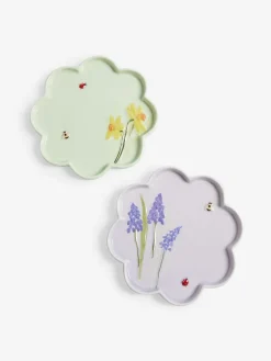 New Next Set of 4 Multi Flower Set of 2 Side Plates