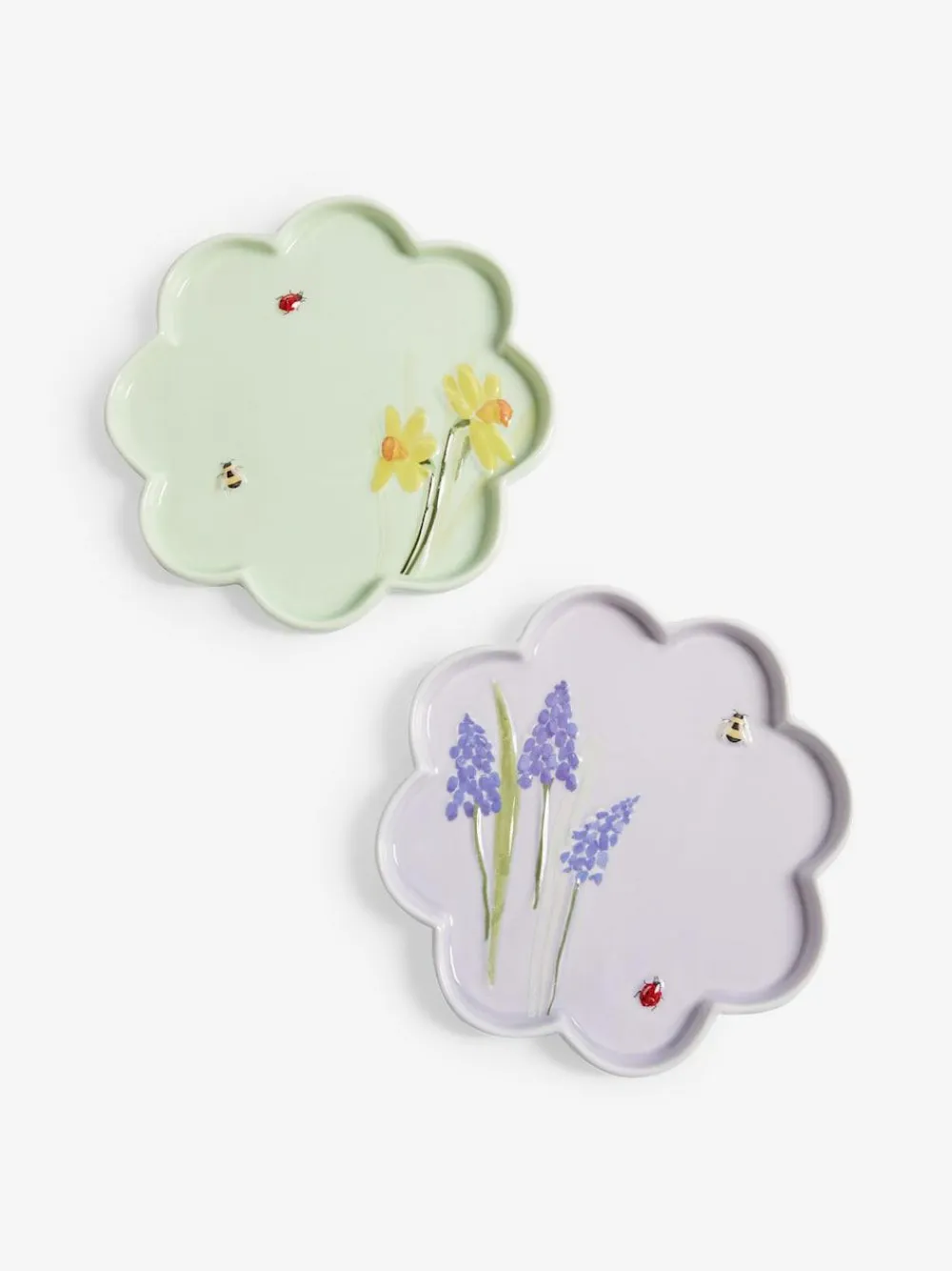 New Next Set of 4 Multi Flower Set of 2 Side Plates