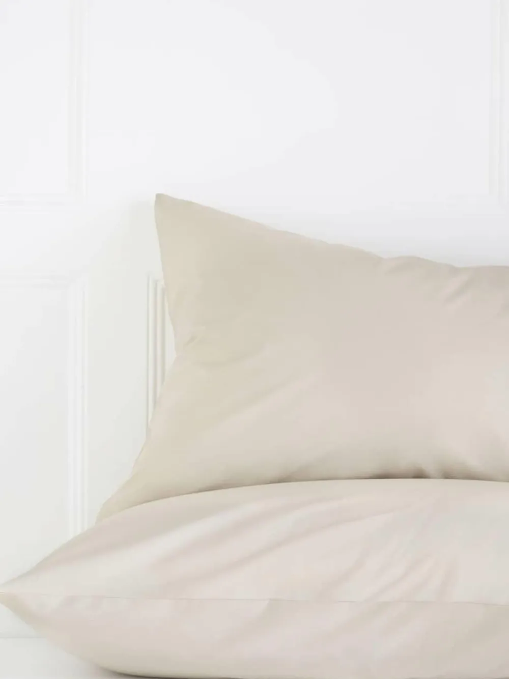 Next Set of 2 Natural Cotton Rich Pillowcases^ Bedsheets & Pillow Cases