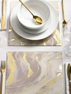 Discount Next Set of 2 Galaxy Glass Placemats Natural