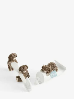 Clearance Next Set of 2 Bertie Bear Bathroom Ornaments Natural Hamish