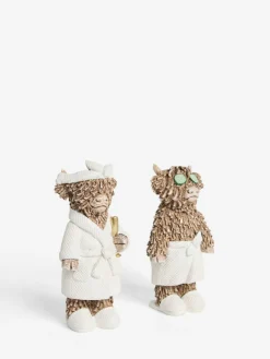 Next Set of 2 Natural Hamish Spa Ornaments