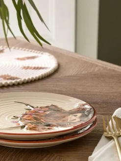 Outlet Next Set of 2 Natural Hamish The Highland Cow Side Plates