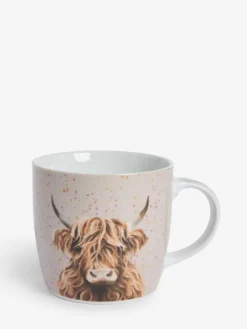 Next Set of 2 Natural Hamish The Highland Cow Mugs^ Mugs & Cups