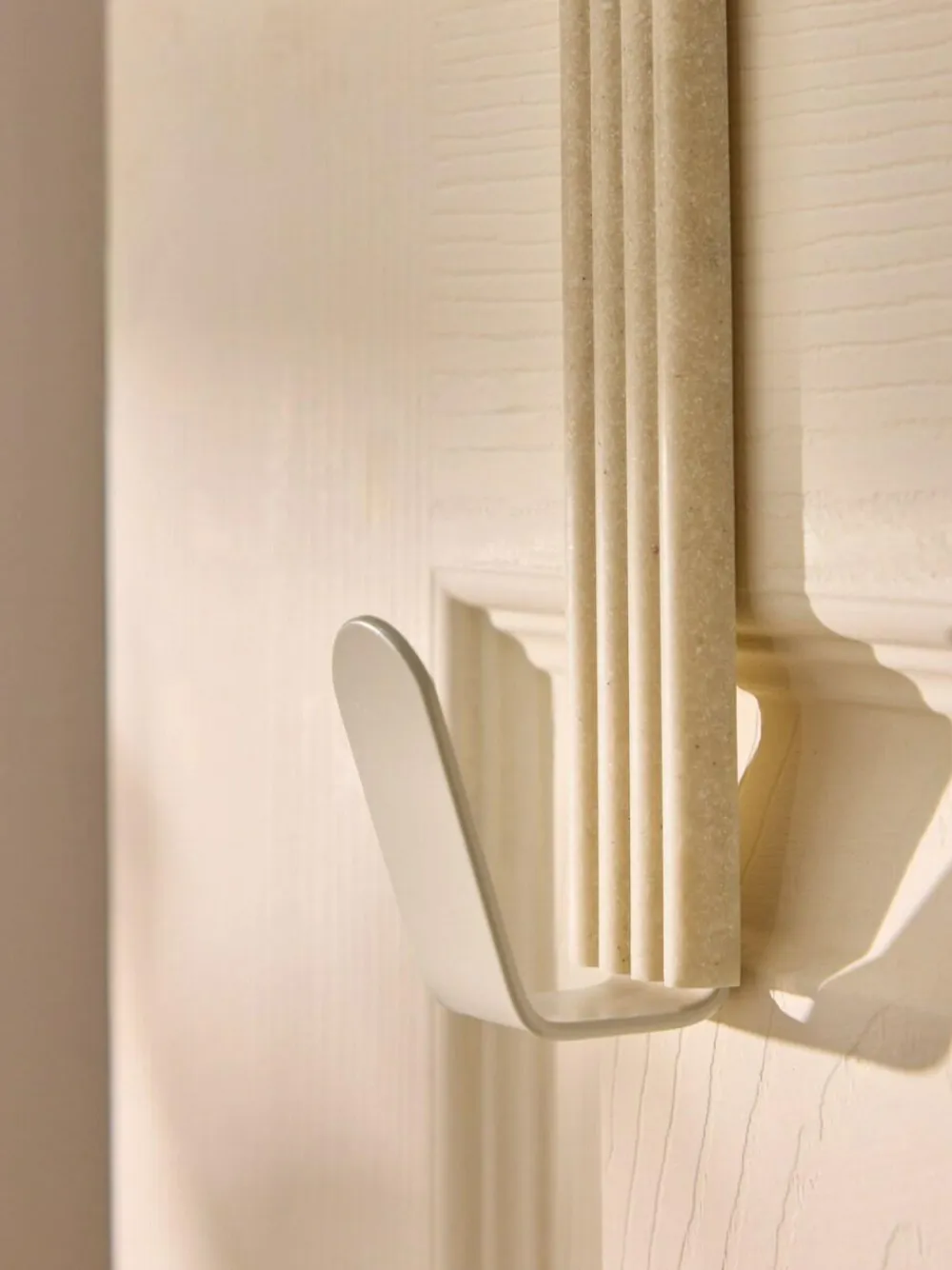 Next Set of 2 Natural Rib Over Door Hooks^ Storage & Organisation|Bathroom Accessories