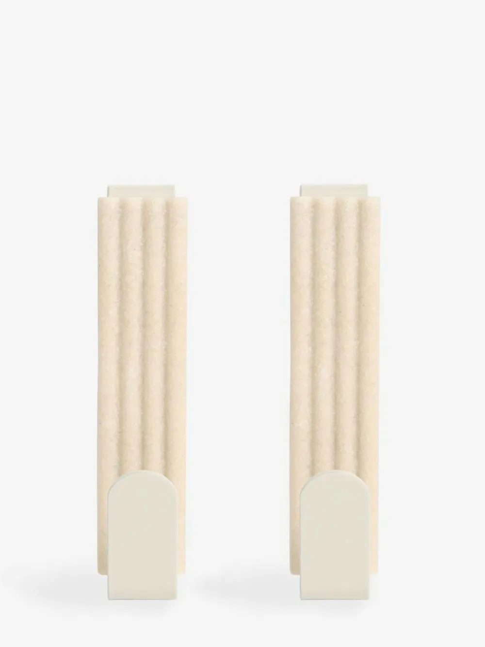 Next Set of 2 Natural Rib Over Door Hooks^ Storage & Organisation|Bathroom Accessories