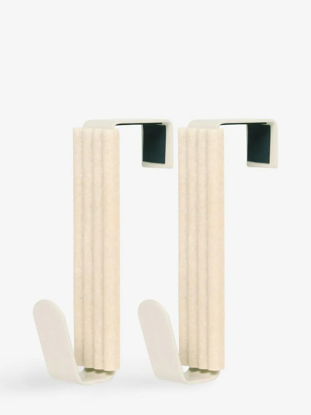 Next Set of 2 Natural Rib Over Door Hooks^ Storage & Organisation|Bathroom Accessories