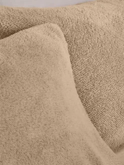 Next Set of 2 Natural Teddy Fleece Pillowcases^ Bedsheets & Pillow Cases