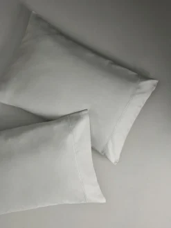 Next Set of 2 Pale Sage Green 300 Thread Count Collection Luxe 100% Cotton Pillowcases^ Bedsheets & Pillow Cases