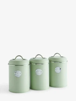 Sale Next Set of 3 Badge Set of 3 Storage Jars Sage Green