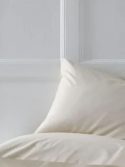 Online Next Set of 2 Stone Cotton Rich Pillowcases