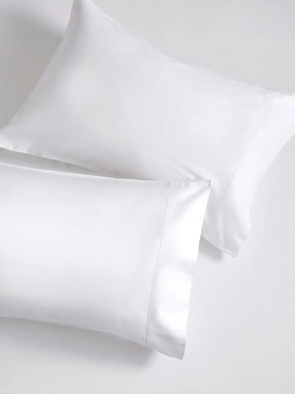 Clearance Next Set of 2 White 300 Thread Count Collection Luxe 100% Cotton Pillowcases