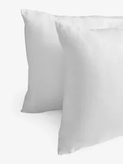Online Next Set of 2 Supersoft 100% Brushed Cotton Pillowcases White