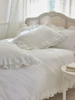 Clearance Shabby Chic by Rachel Ashwell® Set of 2 Broderie Anglaise Ruffle Count Pillowcases White