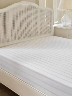 Best Shabby Chic by Rachel Ashwell® Pink Cabana Stripe Deep Fitted Sheet