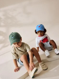 Sale Next Shark/Crab Washed Caps 2 Pack (3mths-10yrs)