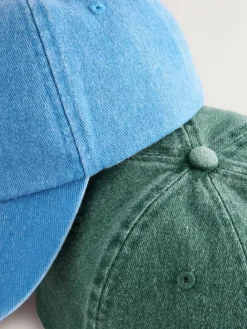 Sale Next Shark/Crab Washed Caps 2 Pack (3mths-10yrs)