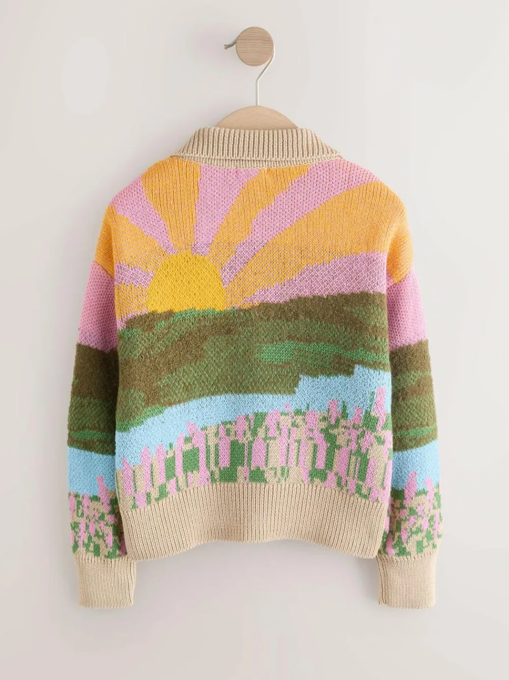 Next Sheep Farm Scene Cardigan (3-16yrs)