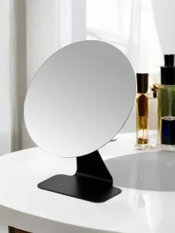 Showerdrape Black Corus Round Vanity Mirror^ Mirrors