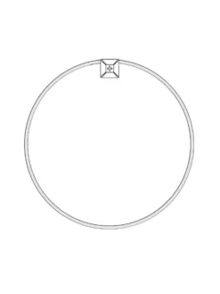 Discount Showerdrape Black Portobello Round Metal Framed Bathroom Mirror