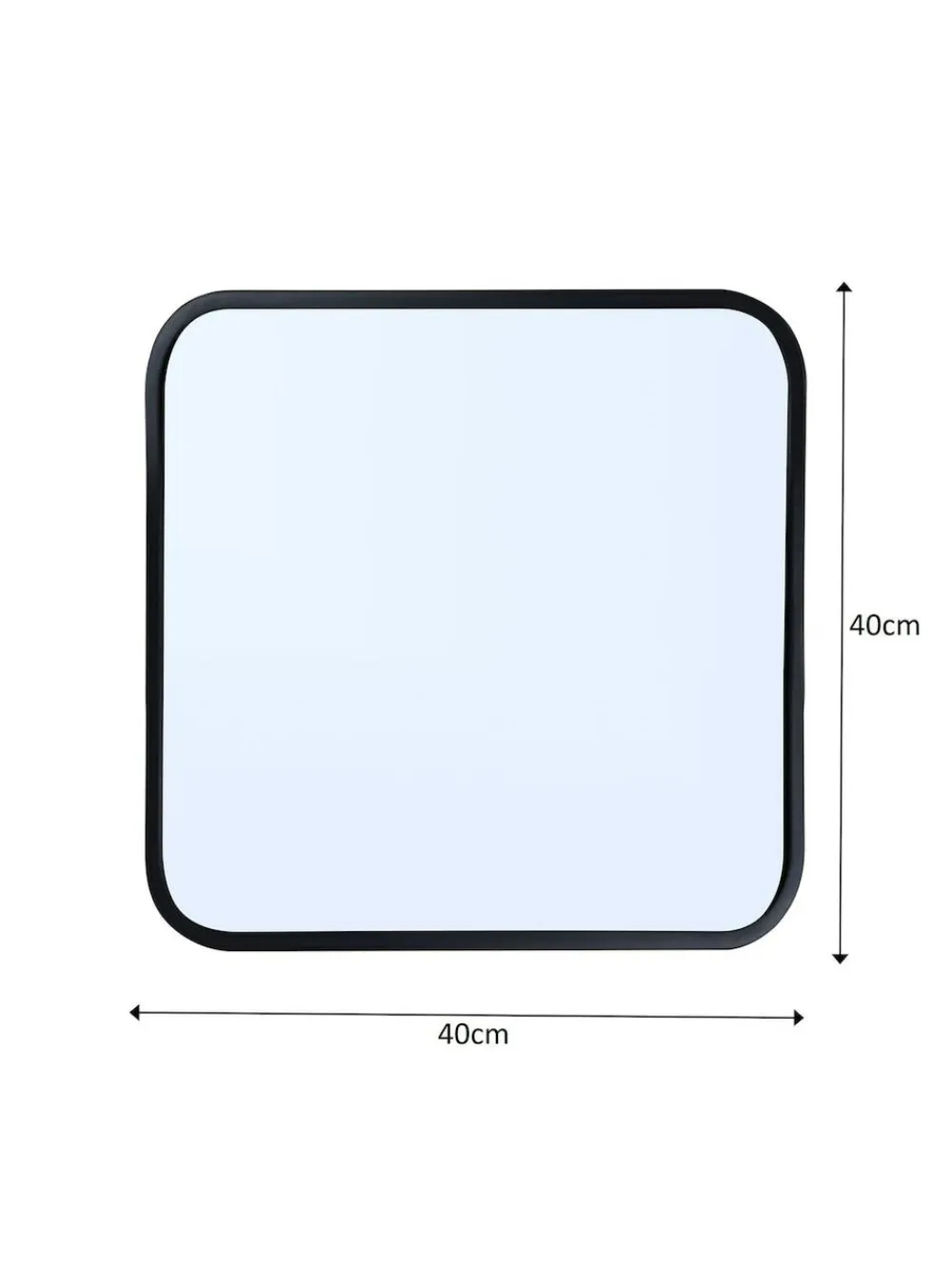 Showerdrape Black Shoreditch Square Metal Framed Bathroom Mirror^ Mirrors