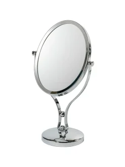 Showerdrape Chrome Vanity Mirror Oval 5x Magnification Reversableb Triton^ Mirrors