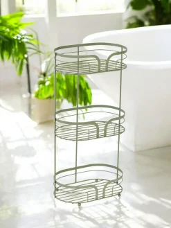 Showerdrape Sage Green Dante Freestanding Floor Caddy^ Storage & Organisation