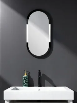 Outlet Showerdrape Silver Putney Oval Wall Mirror 80 X 40Cm