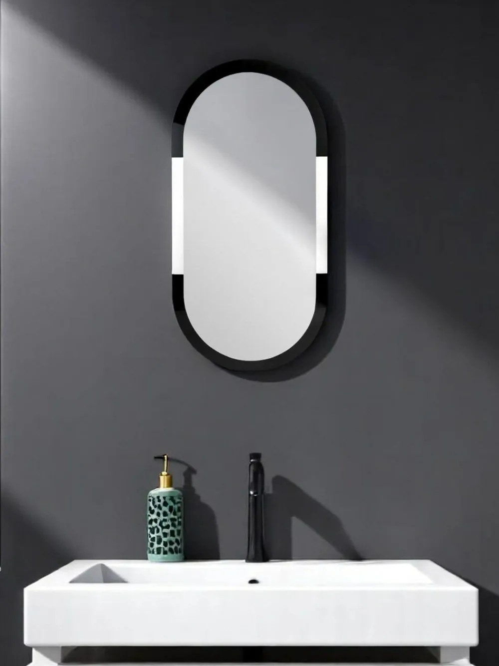 Outlet Showerdrape Silver Putney Oval Wall Mirror 80 X 40Cm