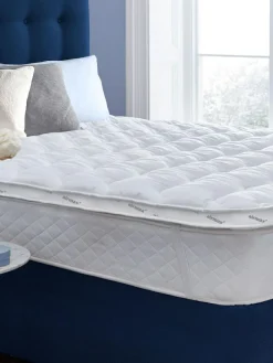 Outlet Silentnight White Airmax 500 5cm Mattress Topper