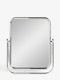 New Next Rectangular Dressing Table Vanity Mirror Silver Chrome