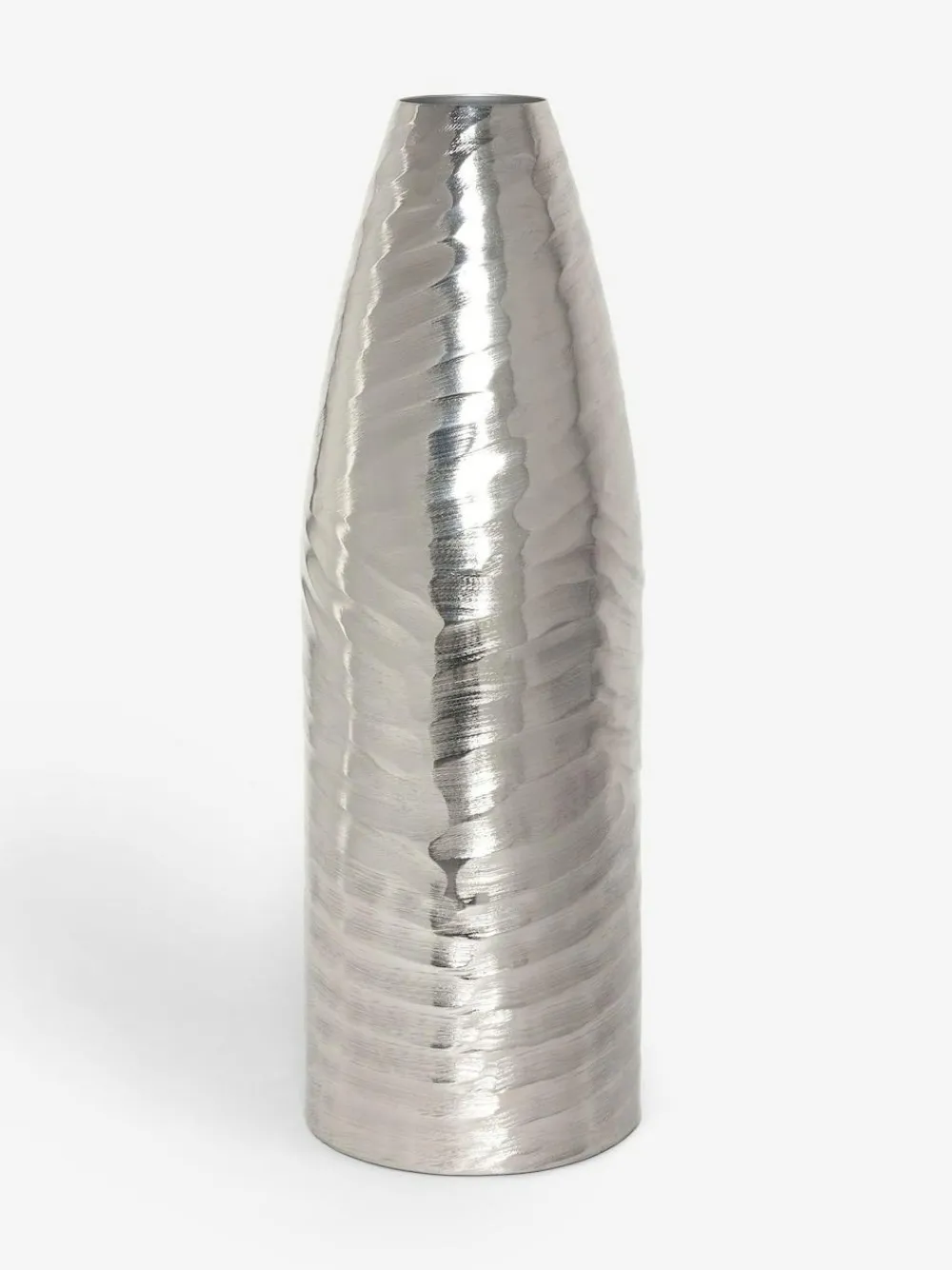 Next Silver Extra Large Metal Textured Vase^ Vases