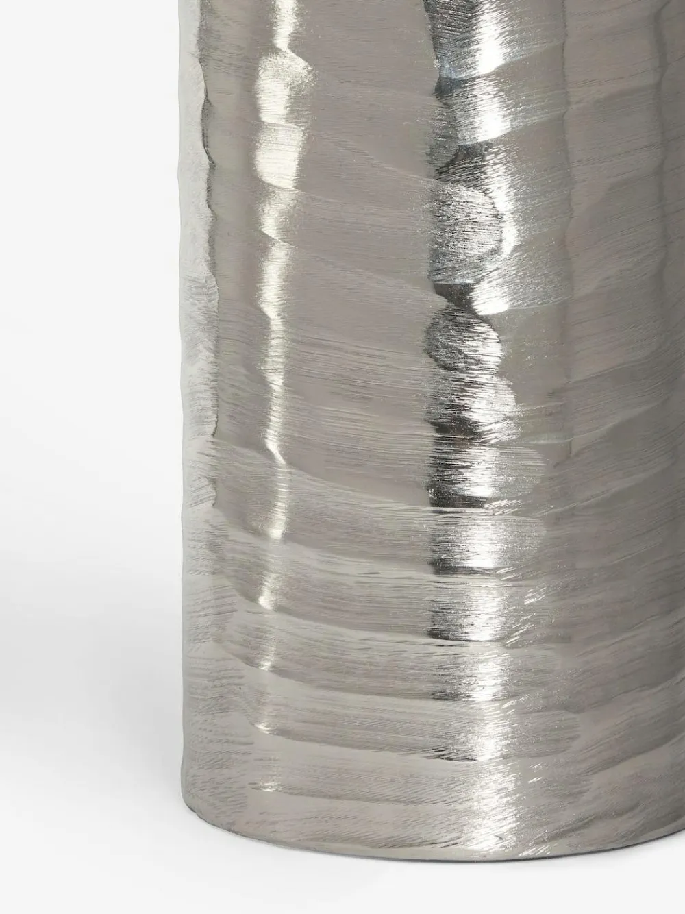 Next Silver Extra Large Metal Textured Vase^ Vases