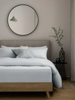 Sale Next Silver Grey Brushed Cotton Supersoft Deep Fitted Sheet