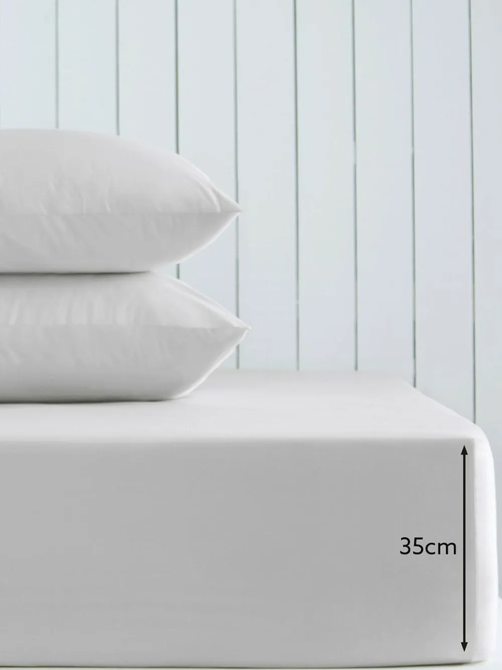 Next Silver Grey Cotton Rich Deep Fitted Bed Sheet^ Bedsheets & Pillow Cases