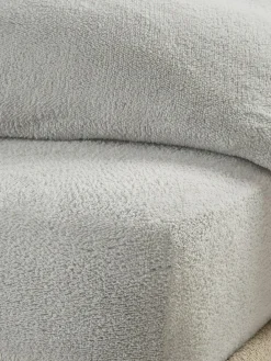 Next Silver Grey Teddy Fleece Deep Fitted Sheet^ Bedsheets & Pillow Cases