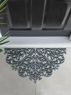 Next Silver Scroll Doormat^ Rugs & Runners