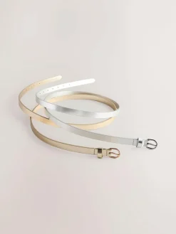 Next PU Skinny Belts 2 Pack^Women Belts