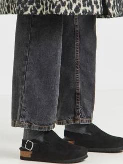 Simply Be Fluffy Mules With Back Strap^Women Slippers