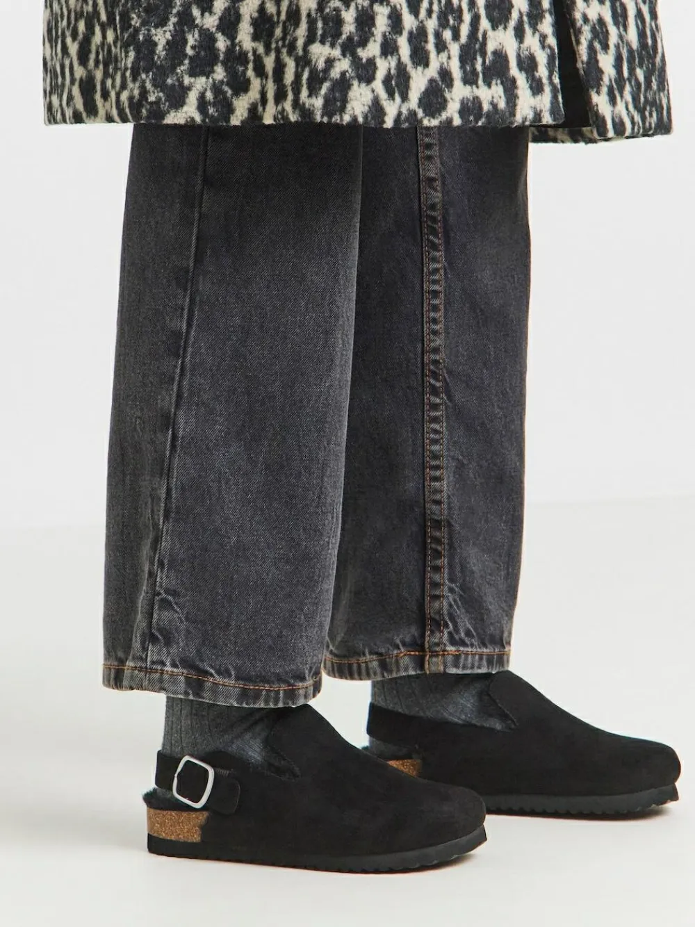 Simply Be Fluffy Mules With Back Strap^Women Wide Fit & Extra Wide Fit|Slippers