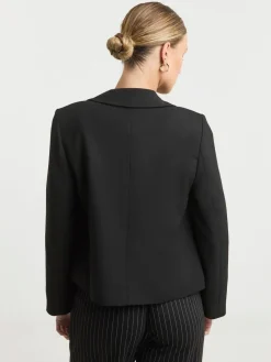 Hot Simply Be Black Oversized Cropped Blazer
