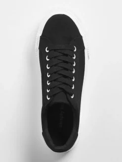 Simply Be Wide Fit Canvas Chunky Ribbed Sole Trainers^Women Wide Fit & Extra Wide Fit