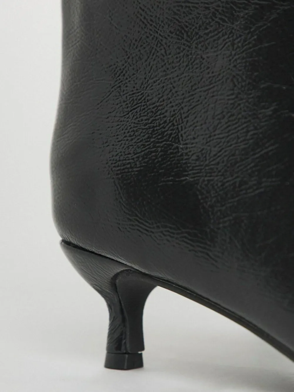 Hot Simply Be Wide Fit Kitten Heel Straight Leg Boots Black