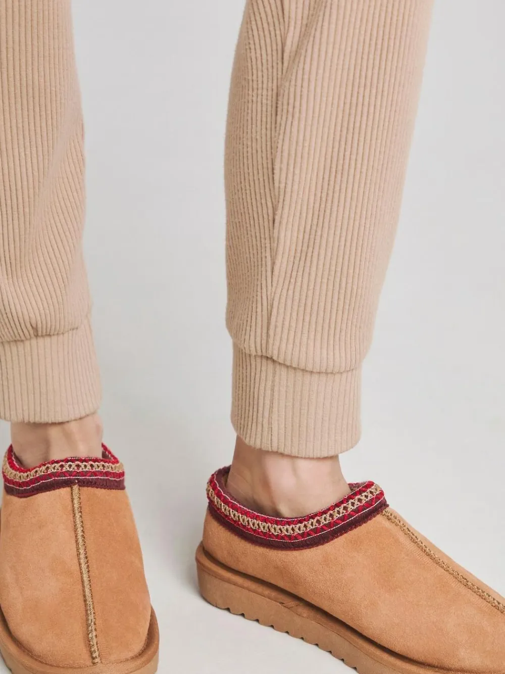 Discount Simply Be Brown Wide Fit Wide Fit Embriodery Full Mules Brown Slippers