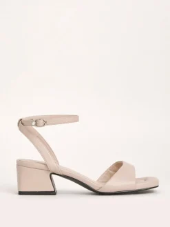 Simply Be Barely There on Low Block Heels in Extra Wide Fit^Women Heels