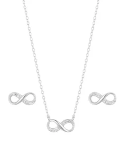 Best Simply Silver Silver Infinity Set