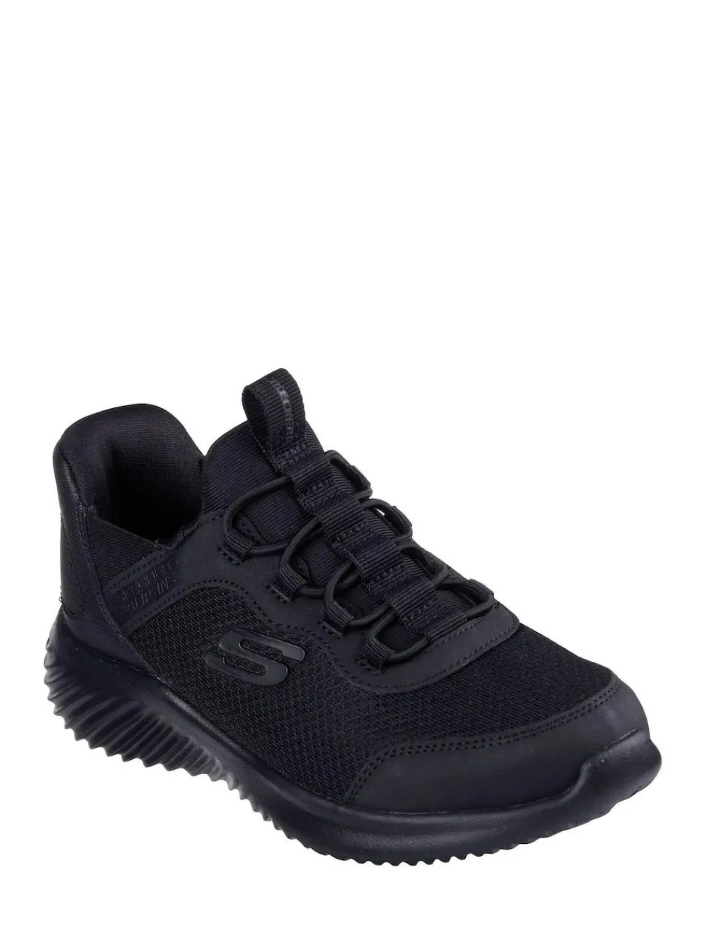 Clearance Skechers Black Bounder Brisk Burst School Slip In Trainers