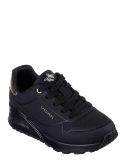 New Skechers Uno Gen1 Trainers Black Dark