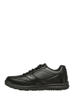 Skechers Black Mens Relaxed Fit Work Trainers^ Sneakers