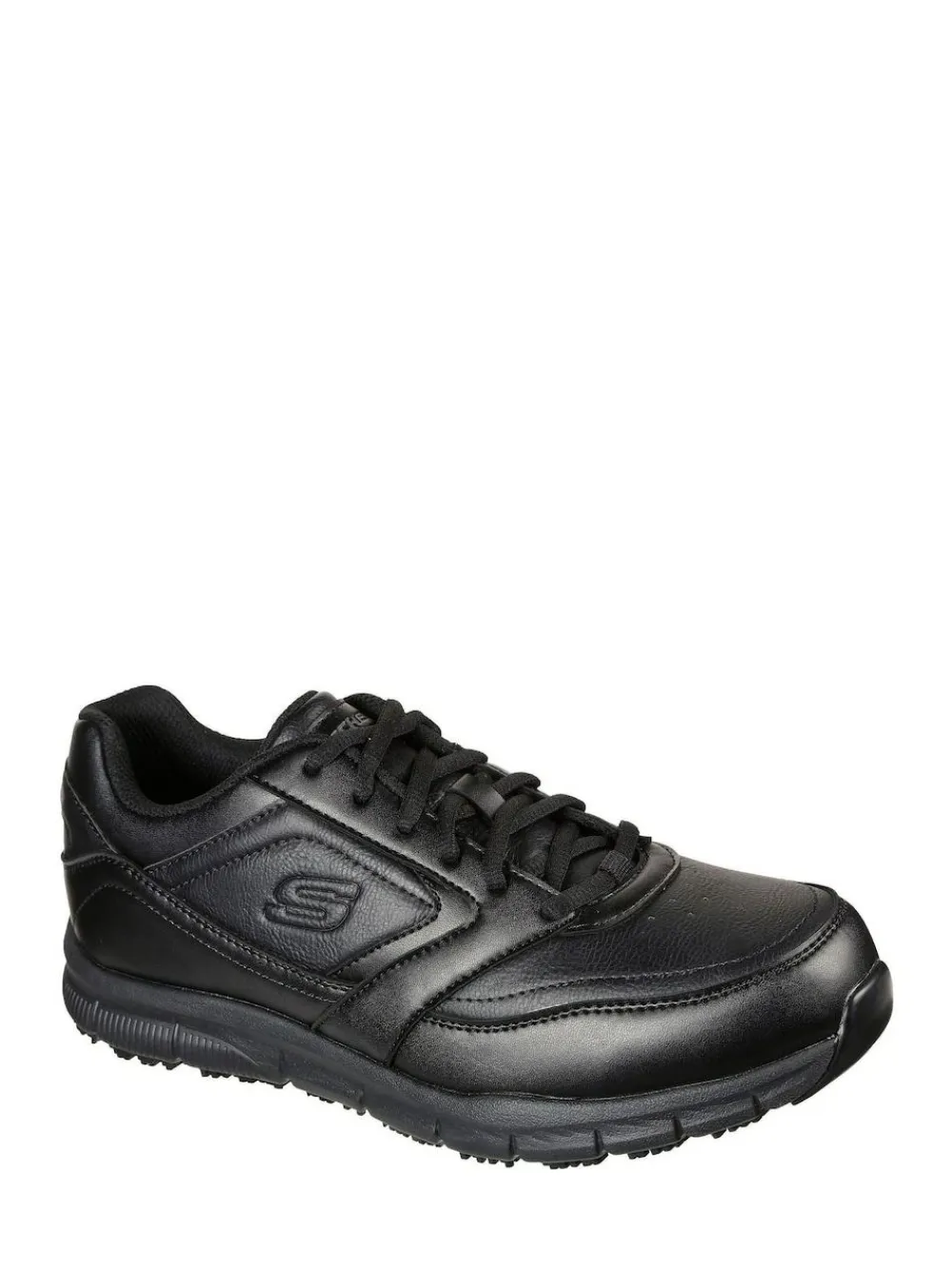 Skechers Black Mens Relaxed Fit Work Trainers^ Sneakers